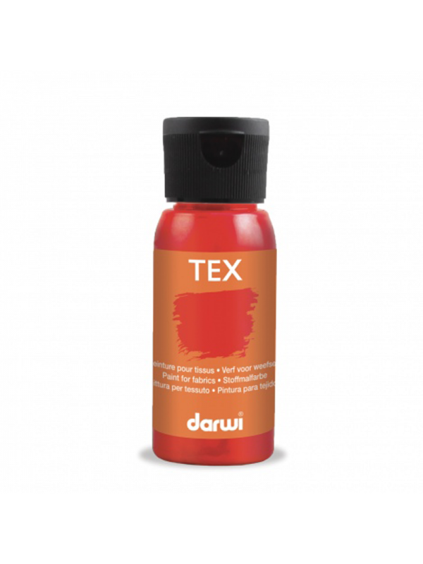 Peinture Darwi Tex 50ml Rouge carmin