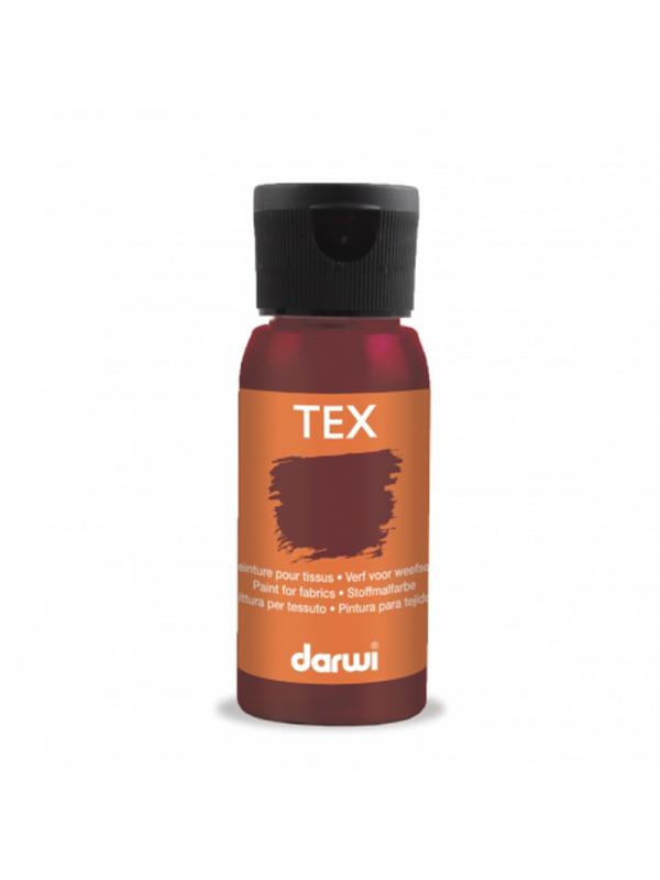 Peinture Darwi Tex 50ml Rouge Régina