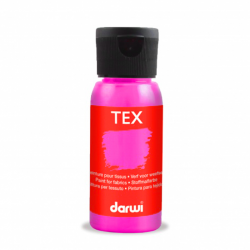 Peinture Darwi Tex 50ml Rose fluo