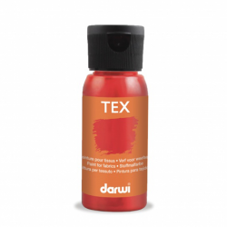 Peinture Darwi Tex 50ml Vermillon