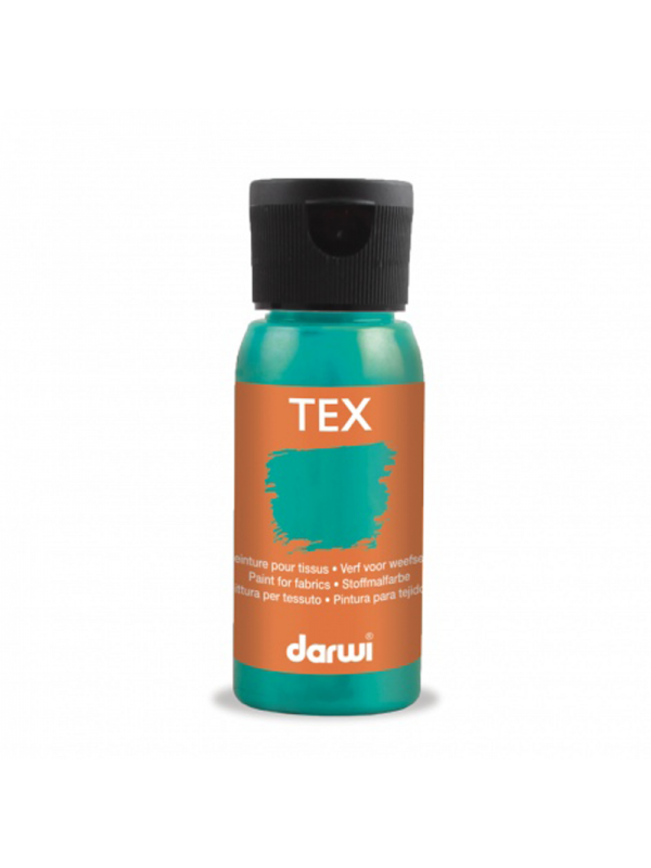 Peinture Darwi Tex 50ml Turquoise nacré