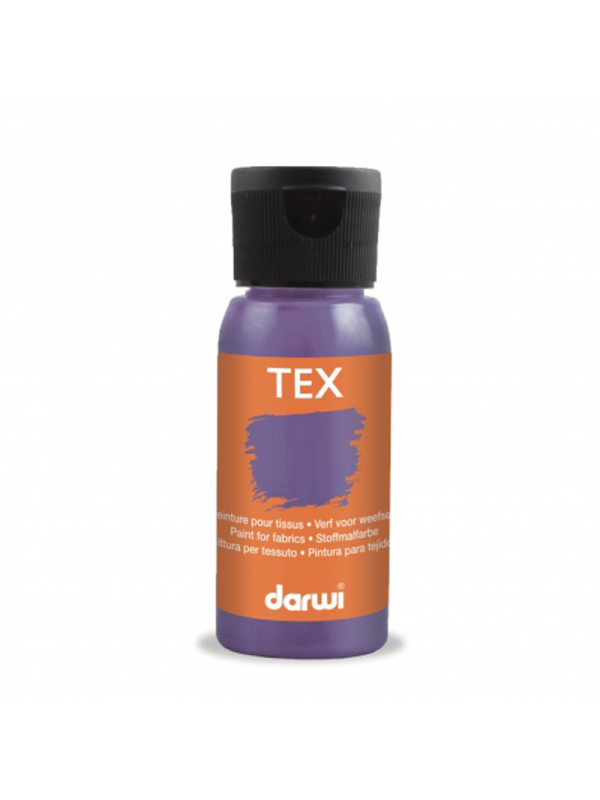 Peinture Darwi Tex 50ml Violet nacré