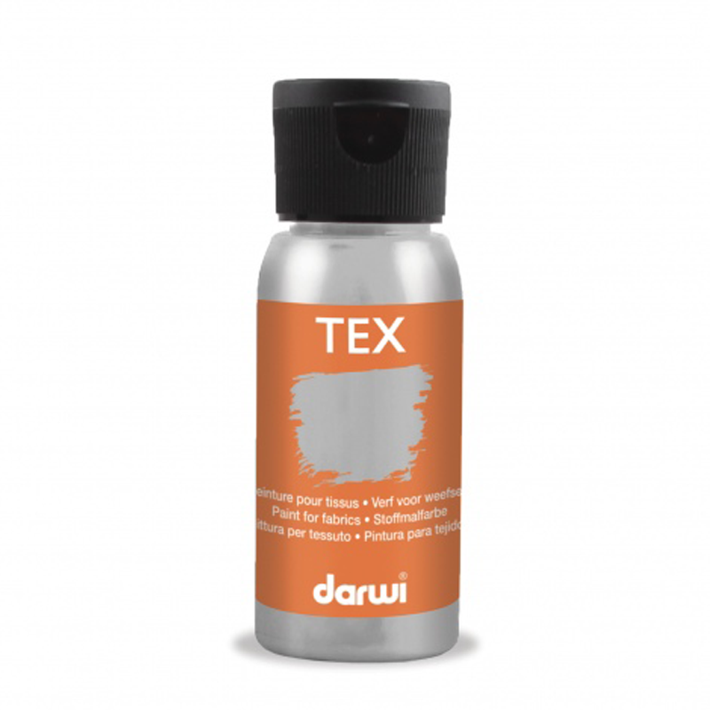 Peinture Darwi Tex 50ml Argent