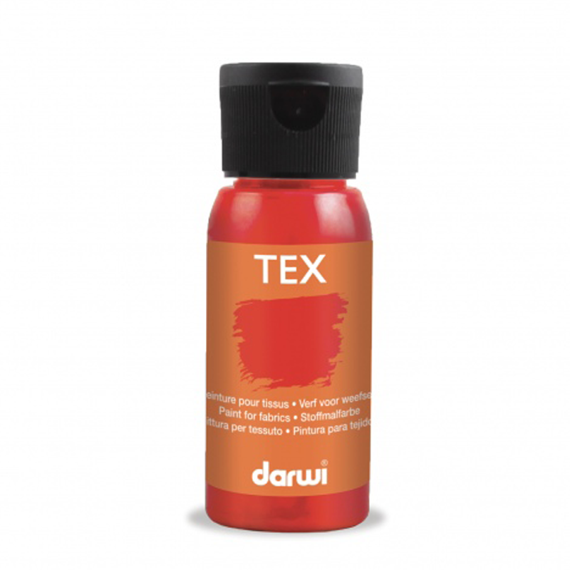 Peinture Darwi Tex 50ml Rouge carmin