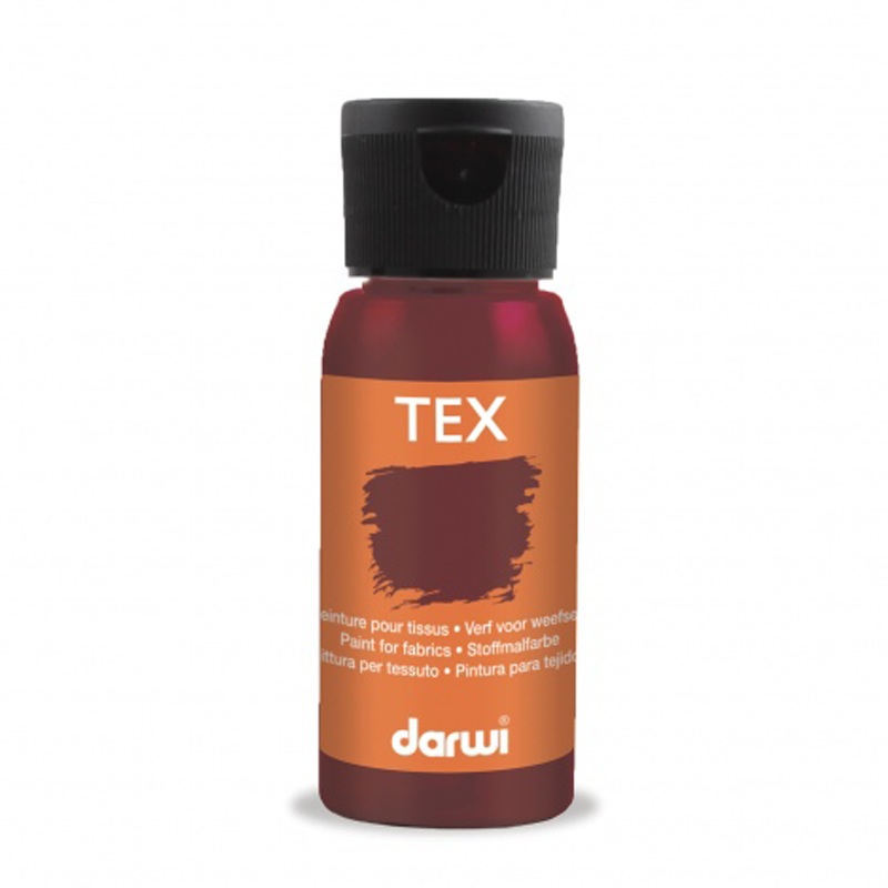 Peinture Darwi Tex 50ml Rouge Régina