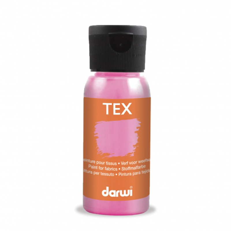 Peinture Darwi Tex 50ml Rose nacré