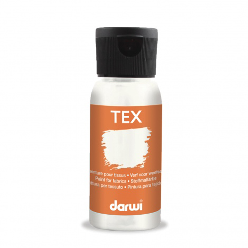 Peinture Darwi Tex 50ml Blanc