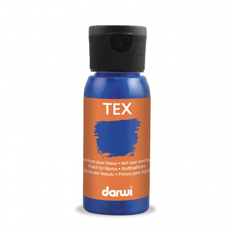 Peinture Darwi Tex 50ml Bleu outremer