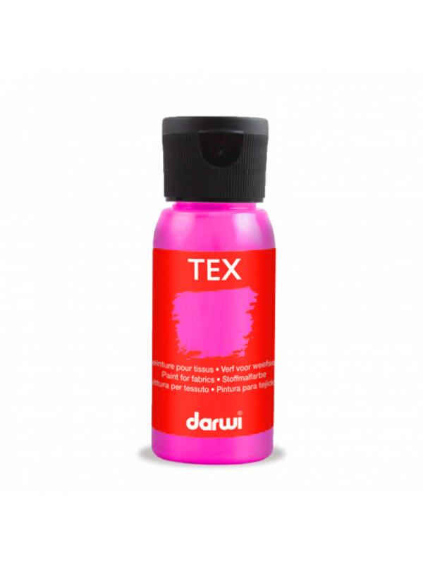 Peinture Darwi Tex 50ml Rose fluo