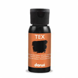 Peinture Darwi Tex 50ml Noir